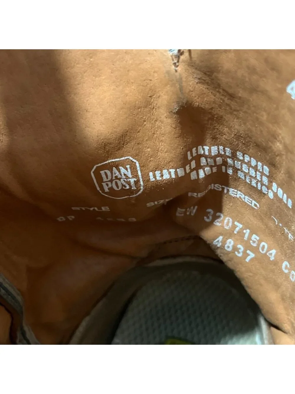 Dan Post Men Size 11EW Duece Cowboy Boots Brown Black Square Toe Western DP4558 - Picture 10 of 10